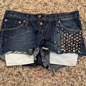Studded Levi’s Shorts